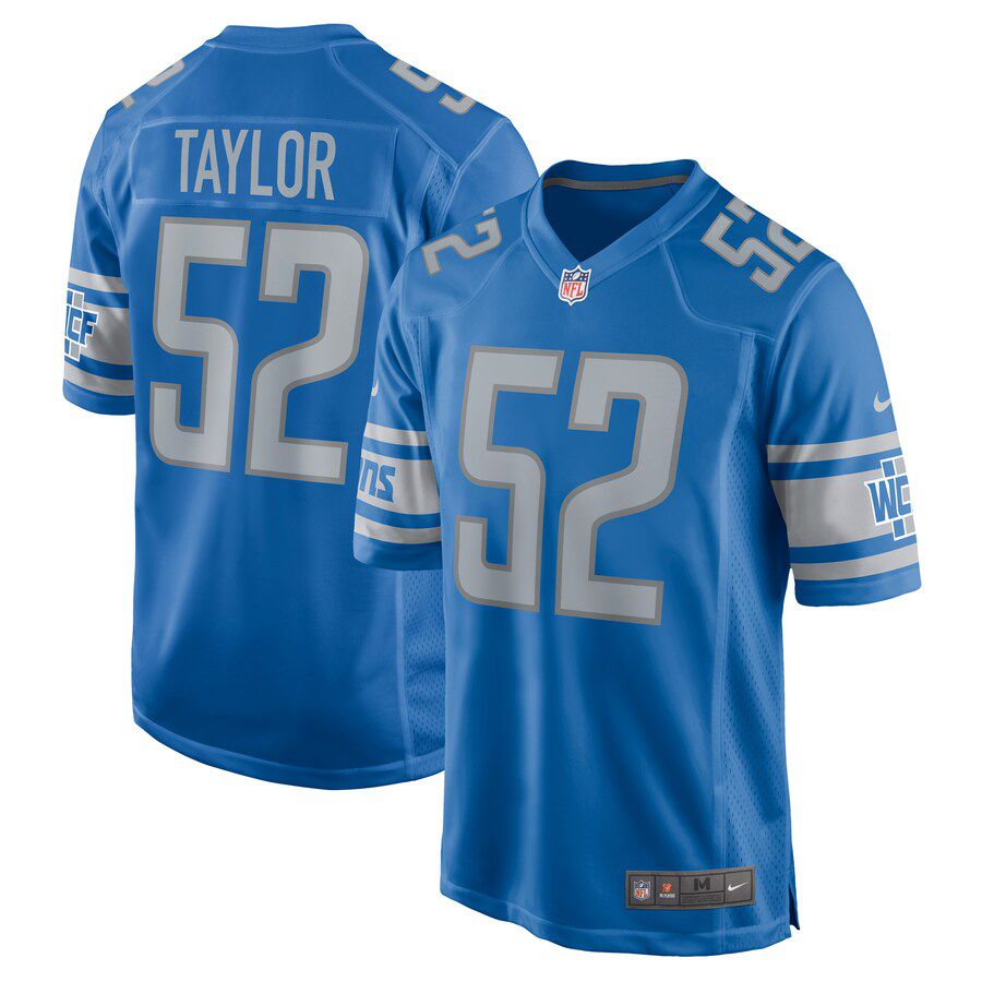 Men Detroit Lions #52 Demetrius Taylor Nike Blue Home Game Player NFL Jersey->detroit lions->NFL Jersey